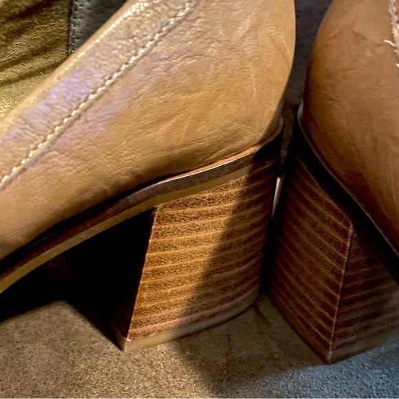 Kelsi Dagger Brooklyn Involve Leather Loafer 2.25-inch Stacked Heel Size 9.5 - Picture 9 of 13